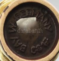 Retró kerámia váza, jelzés nélkül, hibátlan, m: 18 cm