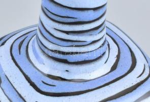 Retró kerámia lámpatest, jelzett, hibátlan, m: 25,5 cm