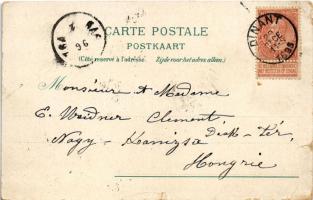 1896 (Vorläufer!!!) Dinant, Le rocher Bayard, Walzin, Vue du Chateau / castle, general view. G. Blüm...