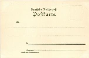 Karlsruhe, Schlossgarten / castle garden. Velten's Künstlerpostkarte No. 28. Art Nouveau, litho...