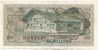 Ausztria 1969. 100Sch (I. kiadás) T:F fo., ly. Austria 1969. 100 Schilling (1st issue) C:F spotted, ...