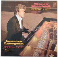 Alexander Slobodyanik, Ferenc Liszt - Sonata In B Minor / Hungarian Rhapsody No. 6. Vinyl, LP, Album. Melody, Melodia, Melodiya vagy Melodija. Szovjetunió. jó állapotban