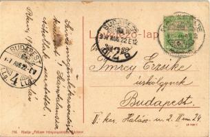 1907 Ráckeve, Árpád szobor, falubeliek, babakocsis nő. Pilliser 796. (W.L. ?) (EK)