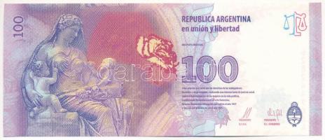 Argentína DN (2016.) 100P T:UNC Argentina ND (2016.) 100 Pesos C:UNC Krause P#358