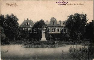 1922 Budapest XVI. Mátyásföld, Mátyás szobor és szálloda (tévesen nyomtatva Rákóczy) (EK)