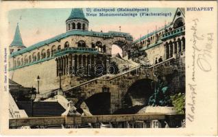 1906 Budapest I. Új díszlépcső (halászlépcső). Ganz Antal 107. (EK)