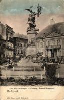 1907 Budapest I. Vár, Honvéd szobor a Dísz téren. Ganz Antal 170. (EK)