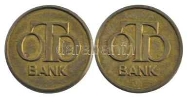 ~1996. "Fáy András - OTP" bronz zseton (2x) T:AU