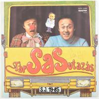 Sas József - Társasutazás. Vinyl, LP, Album. Qualiton. Magyarország, 1985. jó állapotban, dedikált