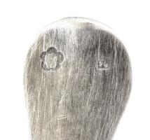 Ezüst (Ag) 4 db mokkás kanál, Dianás jelzéssel, XX: sz. eleje, monogrammal 46,5 g