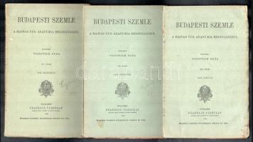 1919 Budapesti Szemle, az MTA megbízásából, 3 db szám (január, február, március), szerk.: Voinovich Géza