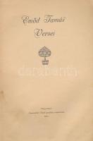 Emőd Tamás versei. Nagyvárad, 1911, Sonnenfeld Adolf. Kiadói papírkötés, gerincnél sérült, viseltes ...