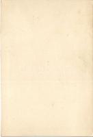 Budapest I. Régi Tabán, Kereszt tér. Kézzel rajzolt és festett művészlap (non PC)