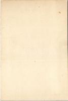 Budapest I. Régi Tabán, Hadnagy utca. Kézzel rajzolt és festett művészlap (non PC)