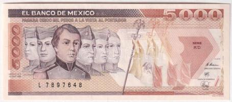 Mexikó 1989. 5000P T:UNC Mexico 1989. 5000 Pesos C:UNC Krause P#88