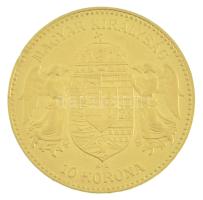 1910KB 10K Au "Ferenc József" Körmöcbánya (3,38g/0.900) T:XF ph.
Hungary 1910KB 10 Korona...