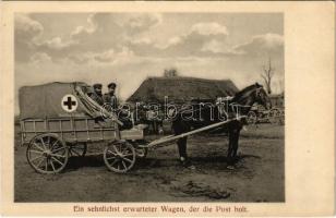 Ein sehnlichts erwarteter Wagen, der die Post holt / WWI German military