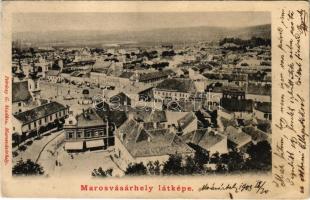 1903 Marosvásárhely, Targu Mures; Fő tér, Bodor kút. Petróczy G. kiadása / main square, mineral water well (Rb)
