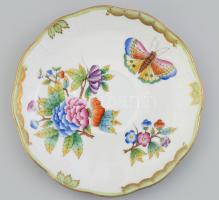 Herendi Viktória porcelán teás készlet. 6 személyes. Kézzel festett, jelzett, hibátlan!!!