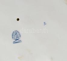 Herendi falatozó juhász a pulijával, kézzel festett, kopásokkal, jelzett, m:22 cm