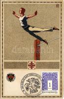 1913 Gymnastics. Deutscher Schulverein Karte Nr. 101. litho (small tear)