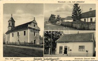 Ipolytölgyes with shop