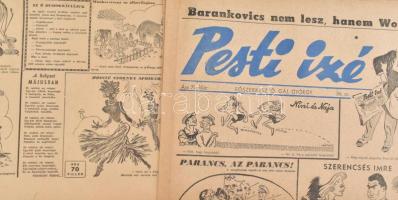 cca 1946-1948 Pesti Izé vegyes számai, kb. 50 db, vegyes állapotban