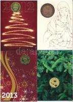 1992-2013. "Magyar Pénzverő" ünnepi emlékérem eredeti karton díszlapon (13db, több dátum n...