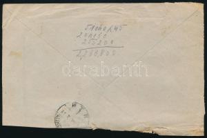 1926 Expressz távolsági levél 12f és 8000K vegyes bérmentesítéssel (3 bélyeg sérült / 3 stamps damag...