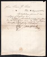1813? Sina György Simon (1783-1856) bárónak szóló levél gróf Chorinsky aláírással