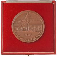 Renner Kálmán (1927-1994) 1983. "175 éves az Alma Mater - Sopron 1983." kétoldalas bronz e...