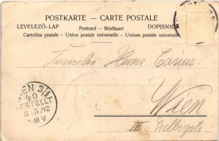 1902 "Gehst net weg, wen i die freundlich ersuach!" German folklore, humour. litho (EB)