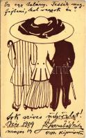 1909 La Chapeau-Famille / The Hat Family, humour (EK)
