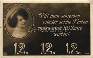 1912 Will man schreiben wieder solche Karten muss man 100 Jahre warten. 12. 12. 12. (EK)