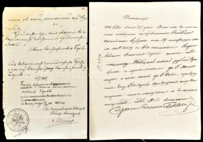 1860 Cári orosz birodalom lengyel nemes nemesség igazolása és címerrajza, valamint kapcsolódó hivata...