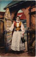 Magyar-székely leány / Ungarisches Székler Mädchen aus Siebenbürgen / Transylvanian folklore (Rb)
