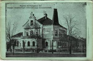 1912 Eszék, Essegg, Osijek; Eigenes Institutspalais der Gegenseitig unterstützungs Genossenschaft / Osjecka Medjusobna Kripom., Vila Plazzeriano u Radićevoj ulici sagrađena je 1901 / 1901-ben épült Plazzeriano Villa (Tervezte Carl Hofbauer), Kölcsönösen Támogató Szövetkezet saját intézeti palotája / Villa built in 1901 (EK)