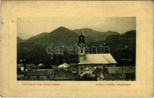 1912 Marosvásárhely, Targu Mures; Tanácsház. W.L. Bp. 6422. / town hall (szakadás / tear)