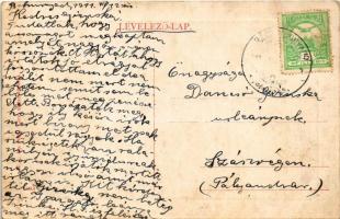 1911 Bánffyhunyad, Huedin; Fő tér, piac, templom. W.L. Bp. 7085. 1910-13. 1093. / main square, churc...