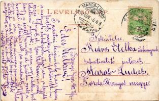 1912 Kolozsvár, Cluj; Város látképe, színház építése. W.L. Bp. 6402. 1910. / construction of the the...