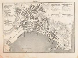 Vahot Imre: Vándorórák I-II. Utazási kalauz Bécstől Triesztig. Pest, 1859, Müller Emil. Újrakötött f...