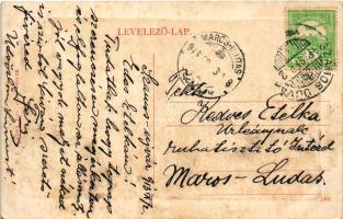 Szamosújvár, Gherla; látkép a vasútállomással. W.L. Bp. 7083. 1910-13. / railway station (fl)