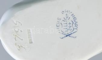 Herendi nyuszi pár. Kézzel festett, jelzett, hibátlan, m: 9 cm