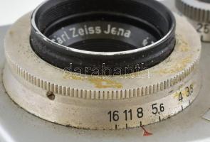 Belca Werk VEB Belplasca sztereo fényképezőgép Carl Zeiss Tessar 3,5/37,5mm objektívvel, kissé megvi...