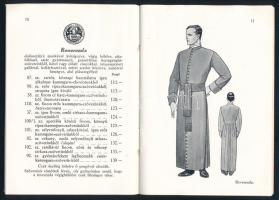 1930 Trunkhahn Posztógyár és Ruhagyár Rt. saját gyártmányú papi ruházat illusztrált prospektus, 47p