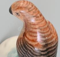 Bodrogkeresztúri madár, kerámia, jelzés nélkül, hibátlan, m: 11,5 cm