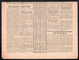 Magyar Népsport 1956. nov. 2. száma a forradalom alatti sport híreivel