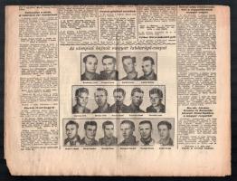Népsport 1956 aug. 23. száma, benne a Magyarország-Jugoszlávia elleni Aranycsapat labdarúgó mérkőzés...