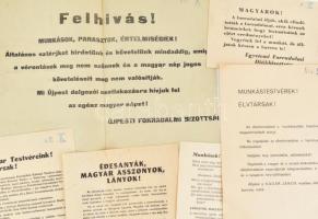 13 db 1956-os röplap a forradalom idejéből