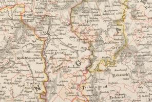 1845 Magyarország és Erdély egy részének acélmetszetű térképe. Ungarn und ein Theil von Siebenbürgen...